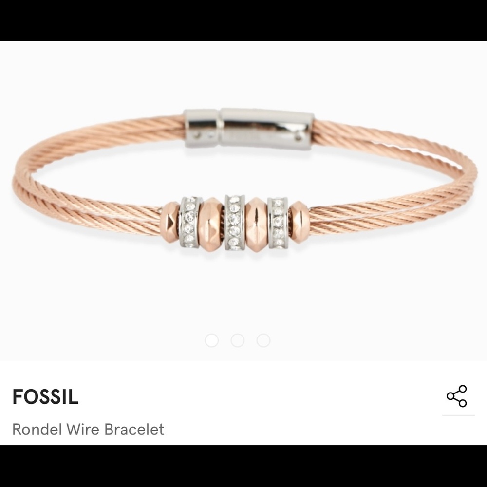 💥FOSSIL RONDEL WIRE BRACELET💥
